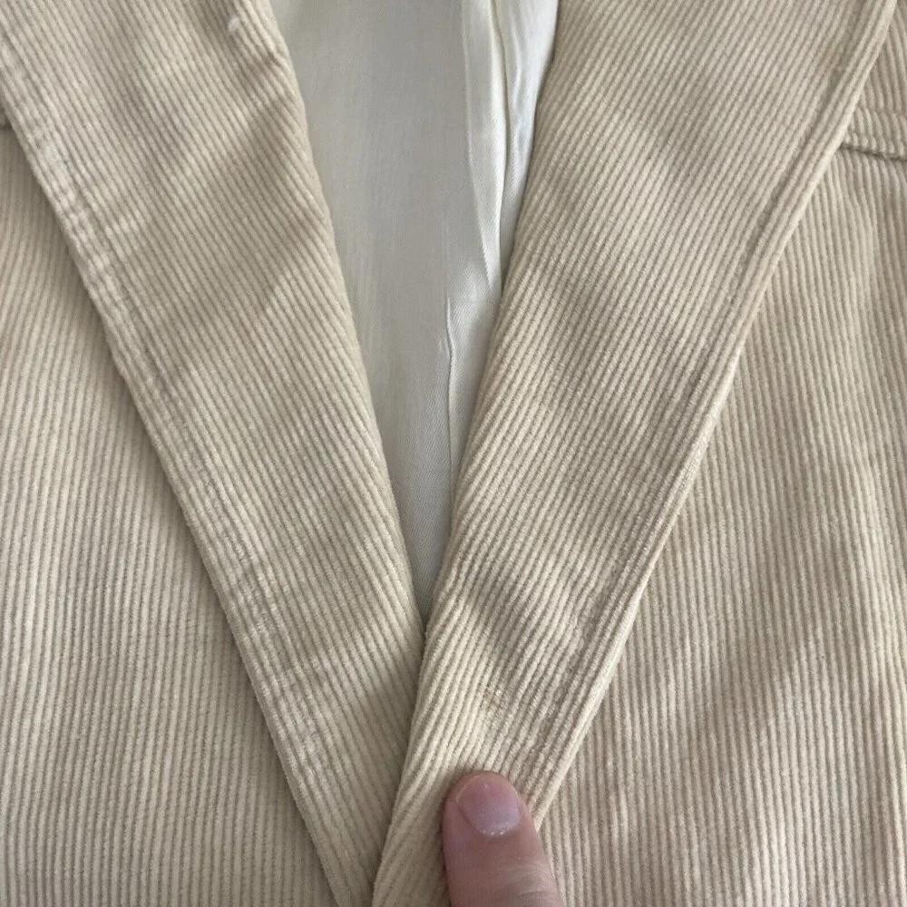 Vintage Westerner Men 42 M Corduroy Blazer Sports‎ Coat Western Rodeo Beige